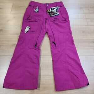 Volcom Bald Face GORE-TEX Snow Pants Womens Medium Pink Waterproof Ski Snowboard